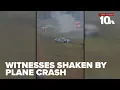 Witnesses shaken by plane crash on Interstate 195