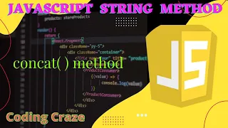 concat method in JS javascript string object