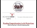 2015 Reading Comprehension Lexile Projections - Achieve 3000 Data Tracking