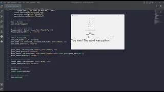 Hangman Game in Python with tkinter GUI