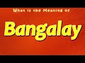 Download Lagu What is the Meaning of Bangalay