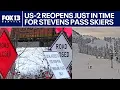 US-2 reopens in WA Stevens Pass welcomes back skiers snowboarders