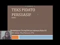 Lagu BAHASA INDONESIA SMP K-13 KELAS 9 SMT-1 ( TEKS PIDATO PERSUASIF, PENGERTIAN PIDATO )