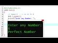 C Program to Check a Number is Perfect or Not Learn Coding