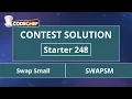 Swap Small SWAPSM Starter 248 CodeChef Solution