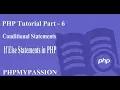 PHP Tutorial Part-6 PHP If Else Statement PhpMyPassion