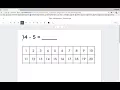 Using 100 s Chart to Add and Subtract within 20
