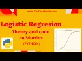 Logistic Regression Code and Concept in 30 mins Part 2 Machine Learning in Python The Data Monk