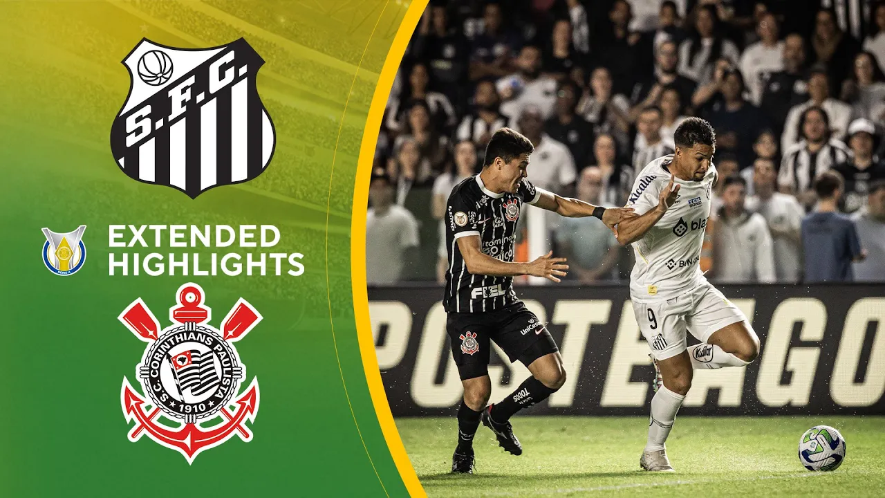 Santos vs. Corinthians: Extended Highlights | Brasilerao Série A | CBS Sports Golazo