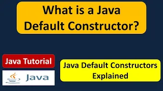 What is a Java Default Constructor Java Tutorial