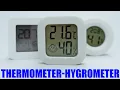 Mini LCD Digital Thermometer Hygrometer - Temperature Humidity Meter and Air Comfort Indicator
