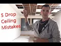 5 Common mistakes while doing a drop ceiling