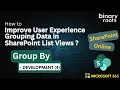 How to Use Group By in SharePoint Online List Views