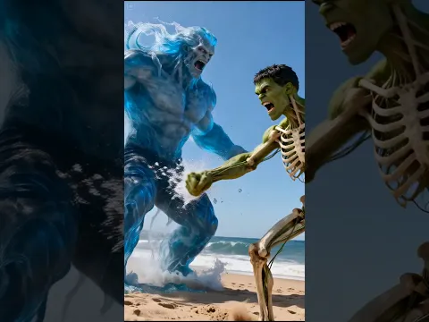 Kya Paani waley Danav ko Hulk hara payega?!🔥🤯 #shorts #ai #hulk