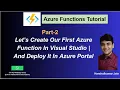2 Let s Create First Azure Function In Visual Studio And Deploy In Azure Portal