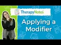 Applying a Modifier