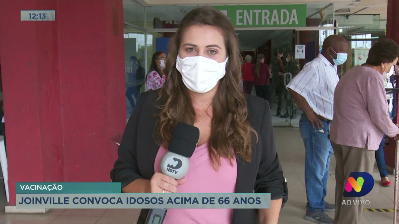 Joinville convoca idosos acima de 66 anos para a vacinação