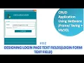 how to design login form in java netbeans crud application in java using netbeans