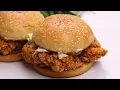 Zinger Burger KFC Style Crispy Chicken Burger By Recipes Of The World