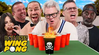 Jackass Plays Hot Ones Wing Pong