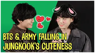 BTS \u0026 ARMY Falling In JUNGKOOK's Cuteness