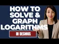 Logarithms with Graphing Calculator Desmos