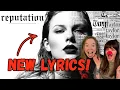 TAYLOR SWIFT CHANGED REPUTATION LYRICS!!!