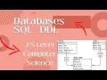 Master DDL for AS Level Computer Science SQL Database Tutorial Exam Tips