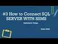 3 How to Connect SQL Server with SSMS Explained in Telugu SQL Server Telugu Tutorials