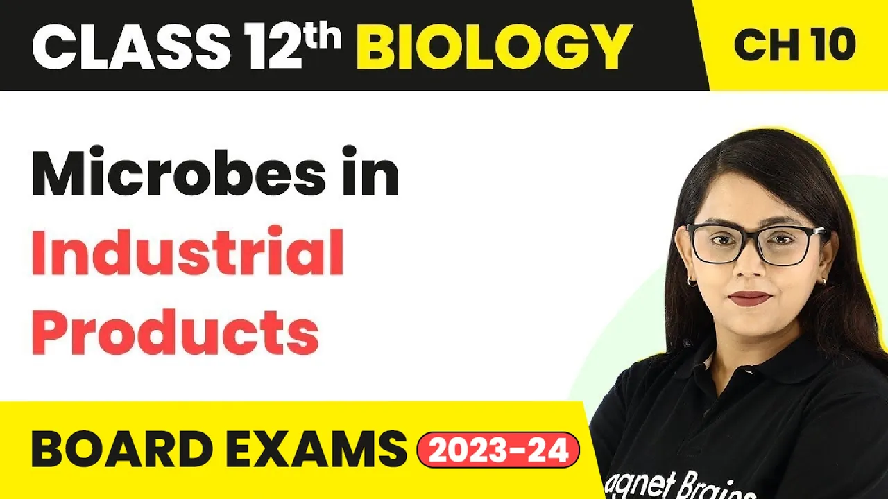Microbes in Industrial Products | Class 12 Biology Chapter 10 CBSE/NEET (2022-23)