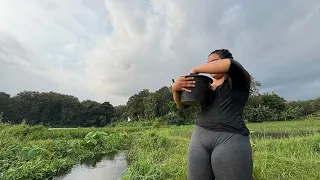 in the afternoon i went to the rice fields to look for fish the results were beyond expectations 