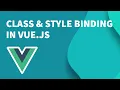 Vue js Tutorial Class and Style Binding in Vue js