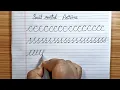 Cursive writing for beginners Lesson 1 Basic Strokes and Shapes Cursive handwriting practice
