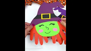 Handprint Witch Craft For Kids