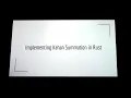Writing a Crate Kahan Sums by Mark Sherry - Rust KW Meetup