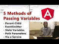 5 Methods of Passing Variables Between Components in Angular - Step by Step Turorial
