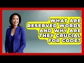 What Are Reserved Words And Why Are They Crucial For Code - Learn To Troubleshoot