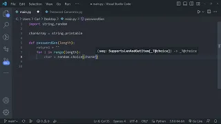 Create a Password Generator using Python