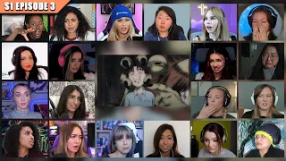  girls react jujutsu kaisen season 1 episode 3 reaction mashup 