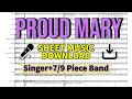 Download Lagu Proud Mary (Tina Turner) | Band arrangement | Singer \u0026 horn chart | Sheet music