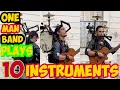 Download Lagu ONE MAN BAND PLAYS 10 MUSICAL INSTRUMENTS.