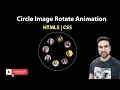 Circle Image Rotate Animation Using HTML5 and CSS Only