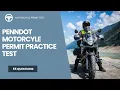 Penndot Motorcycle Permit Practice Test 2026