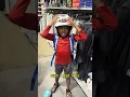 Shopping at Dicks for our Baseball Gear