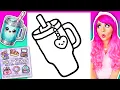Coloring My Girly Things Coloring Book Stanley Drink Tumbler Cozy Coloring Page Ohuhu Markers