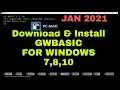 How to download and install GW BASIC In windows 7 8 10 PC BASIC Urdu