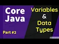 Part 2 Java Variables Data Types in Java Core Java Tutorial for beginners