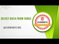 select data from table in SQL Learnomate Technologies