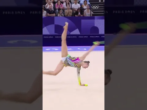 🤸‍♀️Margarita Kolosov brought all the energy with her clubs routine at #Paris2024! #Olympics