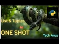 Lists Tuples in Python Pen Paper Tutorial
